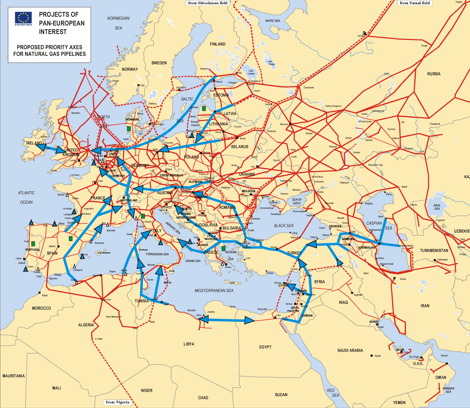 Экспортные газопроводы. Газотранспортная система Европы на карте. Газопроводы из России в Европу на карте 2022. Трубопроводы Газпрома в Европу на карте.